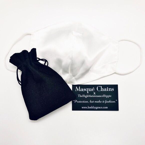 Unique Vintage Silver Victorian Link Mask Chain Necklace - Picture 2 of 3